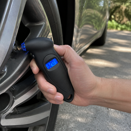 Digital Tire Pressure Gauge | Backlit LCD, 0 to 150 PSI