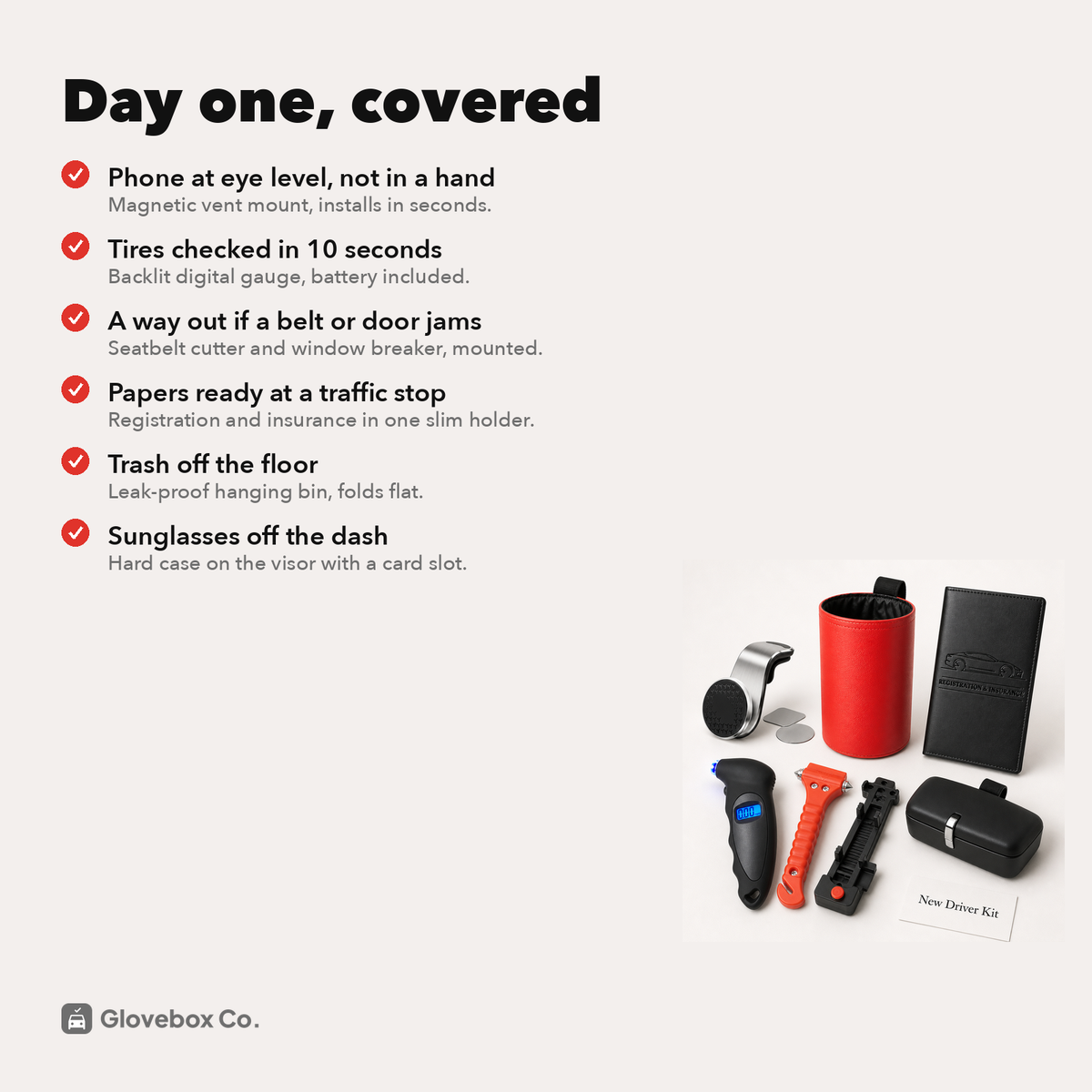 New Driver Kit | 6 Day-One Car Essentials